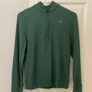 Vineyard Vines Boys’ Green Saltwater Quarter-Zip / Size MEDIUM (12-14)